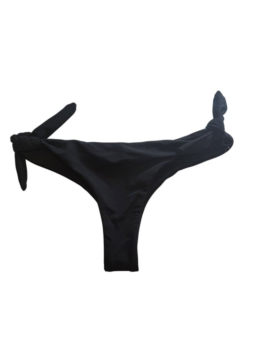 NWT Mara Hoffman Cheeky Black Bikini Bottoms Side Tie Size XS $115 [jb]